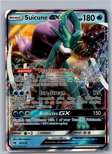 Suicune 214 holo gx rare - 60/214,